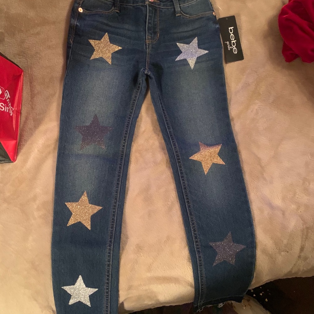 Kids  jeans with sparky stars